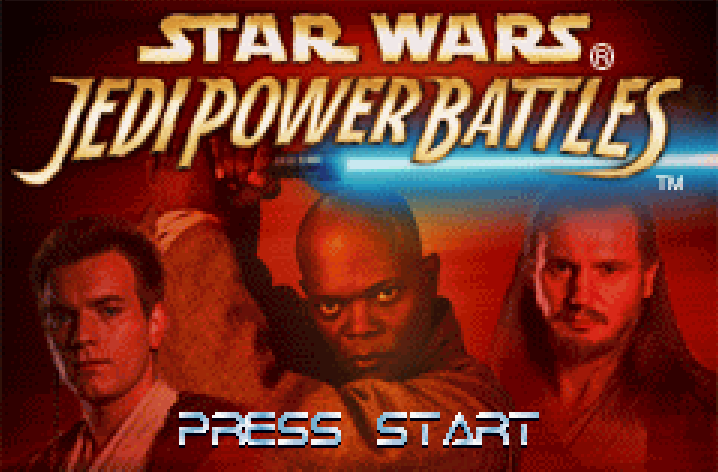 Star Wars Jedi Power Battles Title Screen